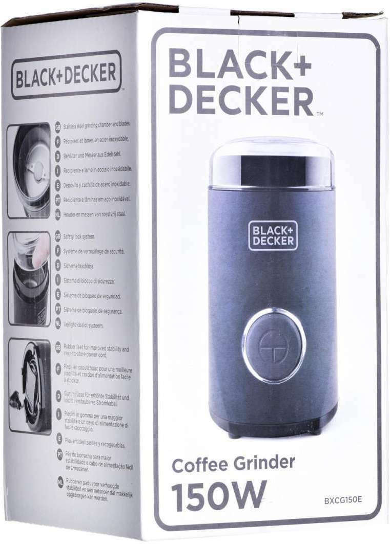 Black & Decker BXCG150E Ηλεκτρικός Μύλος Καφέ 150W με Χωρητικότητα 50gr Μαύρος - Image 11