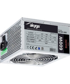 Alternative view of Akyga AK-B1-600 600W Μαύρο Τροφοδοτικό Υπολογιστή Full Wired