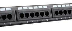 Alternative view of Lanberg Patch Panel για Rack 1U 19" 24 Θυρών cat5e Μαύρο