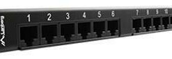 Alternative view of Lanberg Patch Panel για Rack 1U 19" 24 Θυρών cat6 Μαύρο