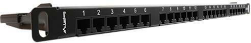 Lanberg Patch Panel για Rack 1U 19" 24 Θυρών cat6 Μαύρο - Image 2