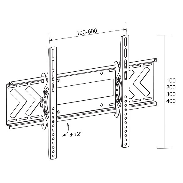 Libox Berlin LB-120 Βάση Τηλεόρασης Τοίχου έως 70" και 50kg - Image 3