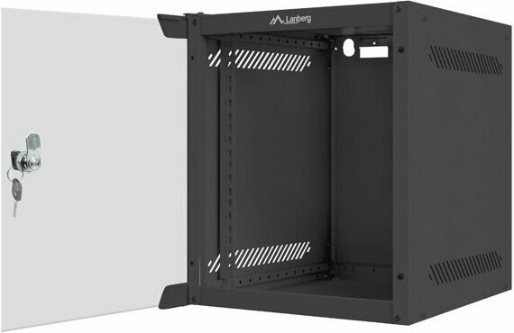 Lanberg Επιτοίχια Καμπίνα Rack 6U 28x31x33.6cm Μαύρο WF10-2306-10B