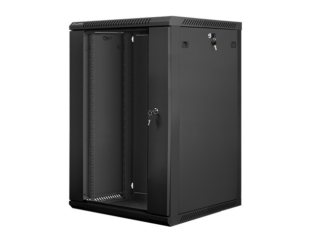 Lanberg Επιτοίχια Καμπίνα Rack 18U 60x60x90.7cm Μαύρο WF01-6618-10B - Image 2