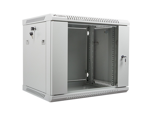 Lanberg Επιτοίχια Καμπίνα Rack 9U 60x45x51.23cm Γκρι WF01-6409-10S