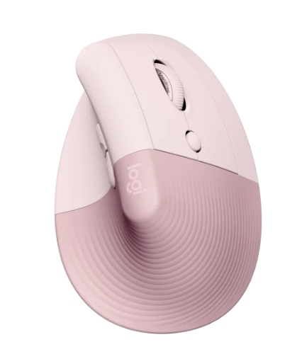 Logitech Lift Ασύρματο Εργονομικό Vertical Ποντίκι Ροζ