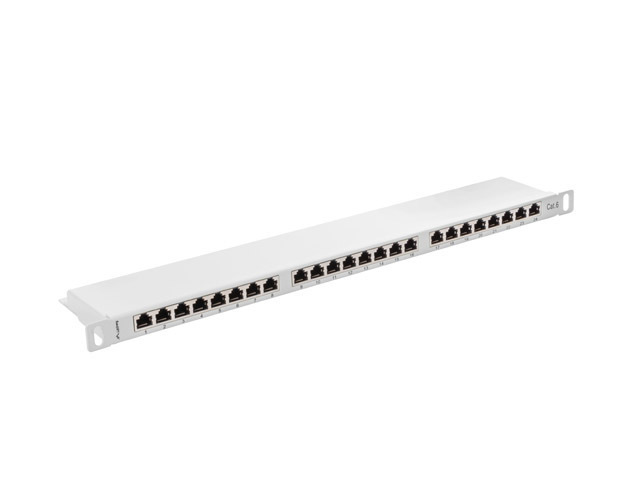 Lanberg Patch Panel Shielded για Rack 1U 19" 24 Θυρών cat6 Γκρι - Image 2