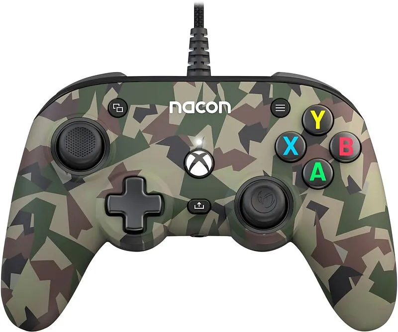 Nacon Pro Compact Ενσύρματο Gamepad για PC / Xbox One / Xbox Series Camo Green