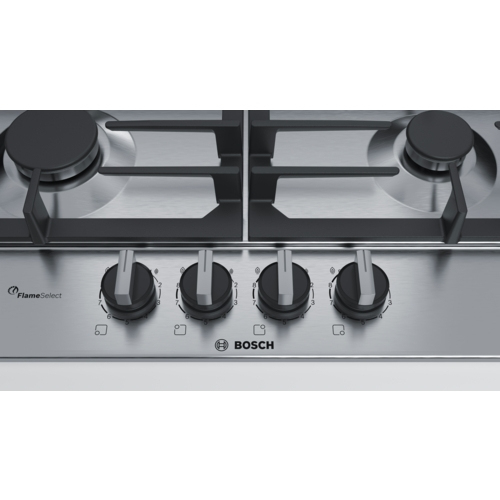 Bosch Serie 6 Εστία Φυσικού Αερίου Αυτόνομη Inox 58.2x52εκ. Ασημί PCH6A5B90 - Image 6