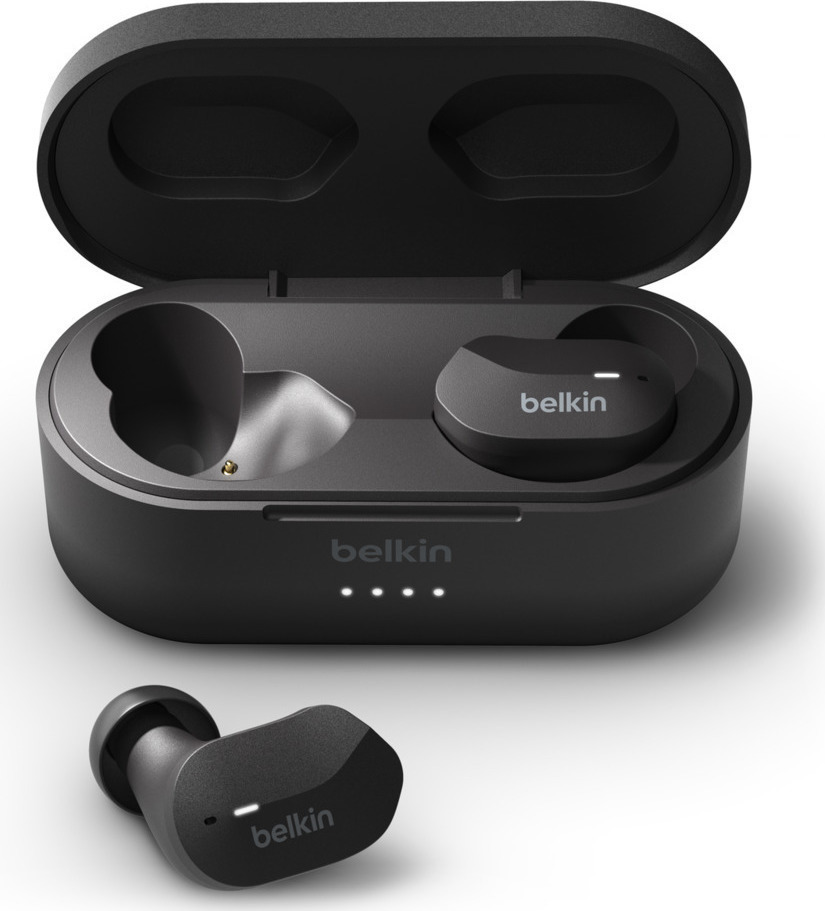 Belkin Soundform Play True In-ear Bluetooth Handsfree Ακουστικά με Αντοχή στον Ιδρώτα και Θήκη Φόρτισης Μαύρα - Image 2
