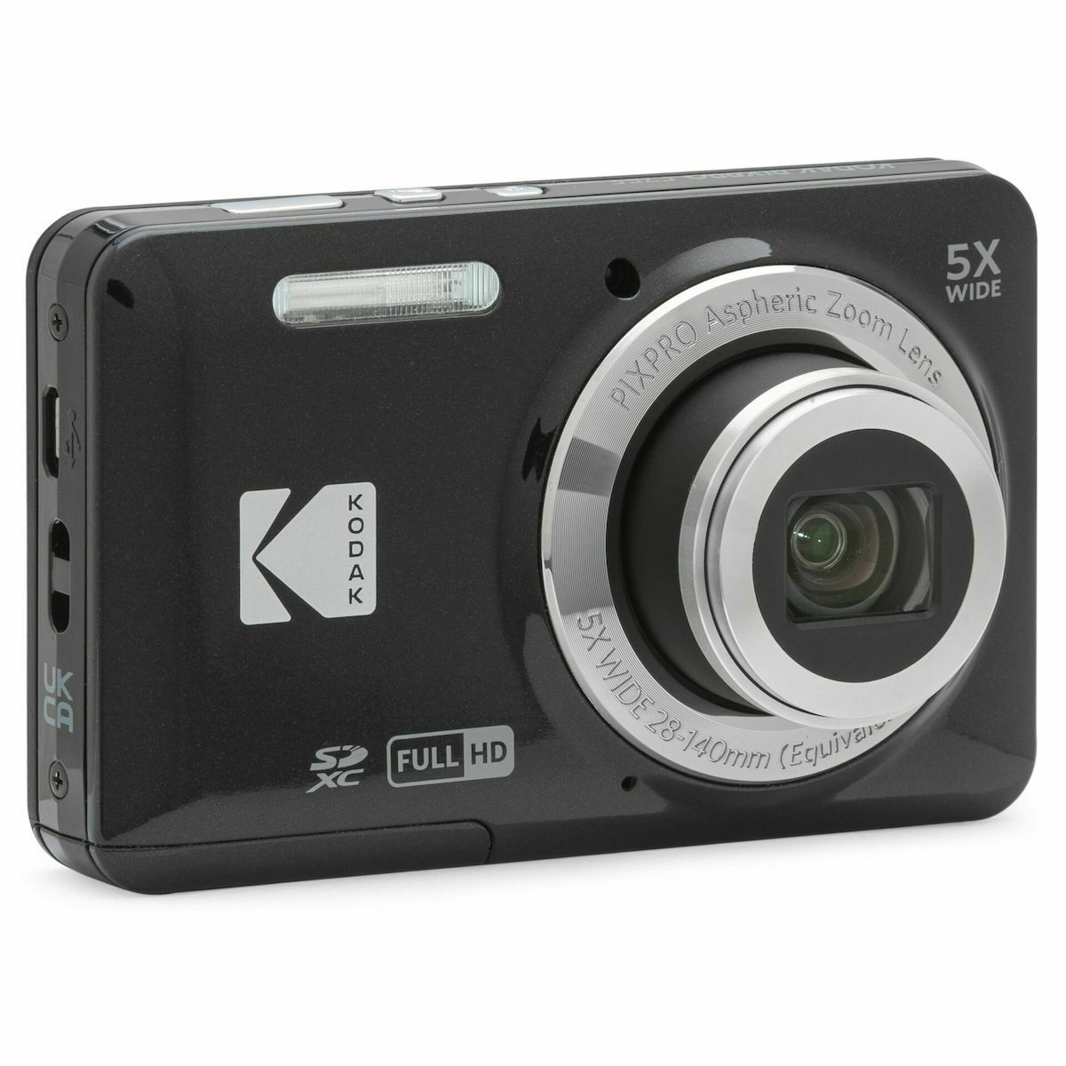 Kodak Pixpro FZ55 Compact Φωτογραφική Μηχανή 16MP Οπτικού Ζουμ 5x Μαύρη