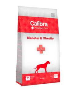Calibra Vet Dog Diabetes & Obesity 2kg Ξηρά Τροφή Σκύλων Διαίτης, χωρίς Γλουτένη με Κοτόπουλο, Καλαμπόκι, Γαλοπούλα, Μήλο, Σολομό, Συκώτι και Τόνο