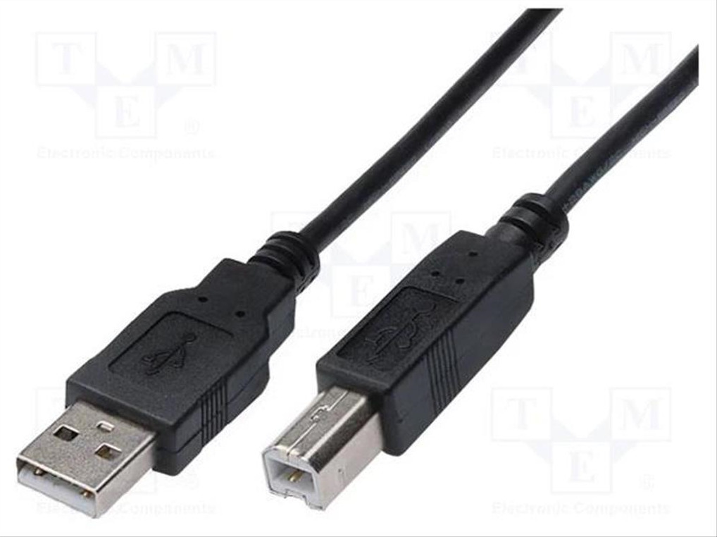 Digitus USB 2.0 Cable USB-A male - USB-B male 3m (AK-300102-030-S) - Image 2