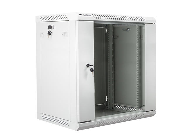 Lanberg Επιτοίχια Καμπίνα Rack 12U 60x45x64.57cm Γκρι WF01-6412-10S - Image 2