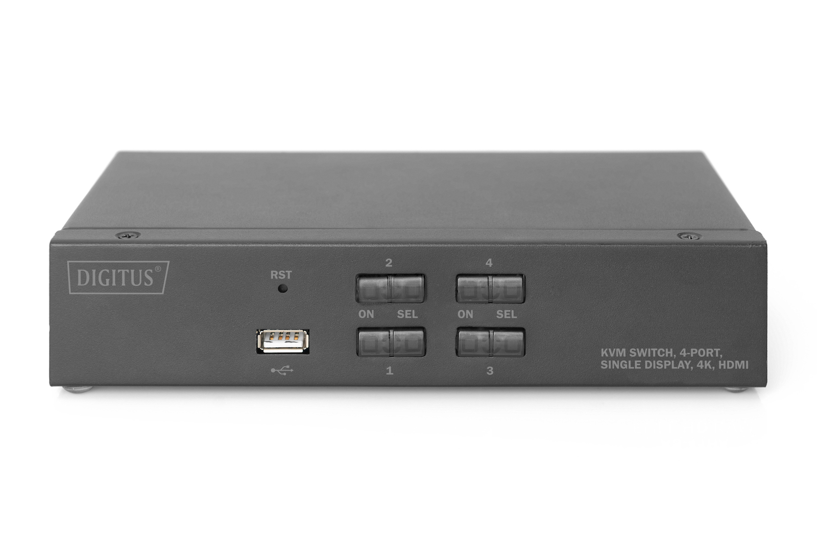 Digitus 4 Port Single Display 4K HDMI KVM Switch - Image 3