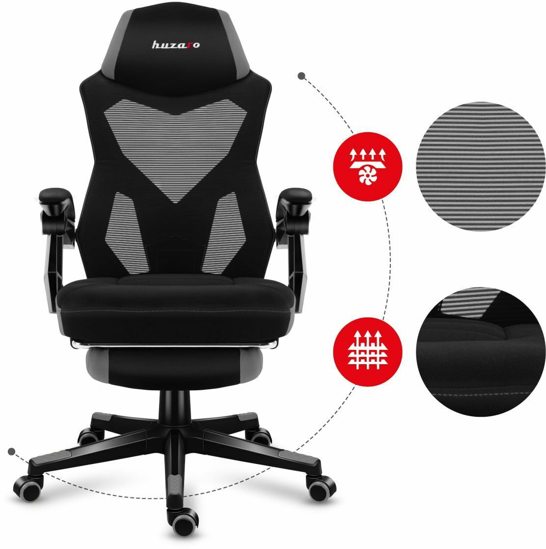 Huzaro Combat 3.0 Υφασμάτινη Black/Grey - Image 8