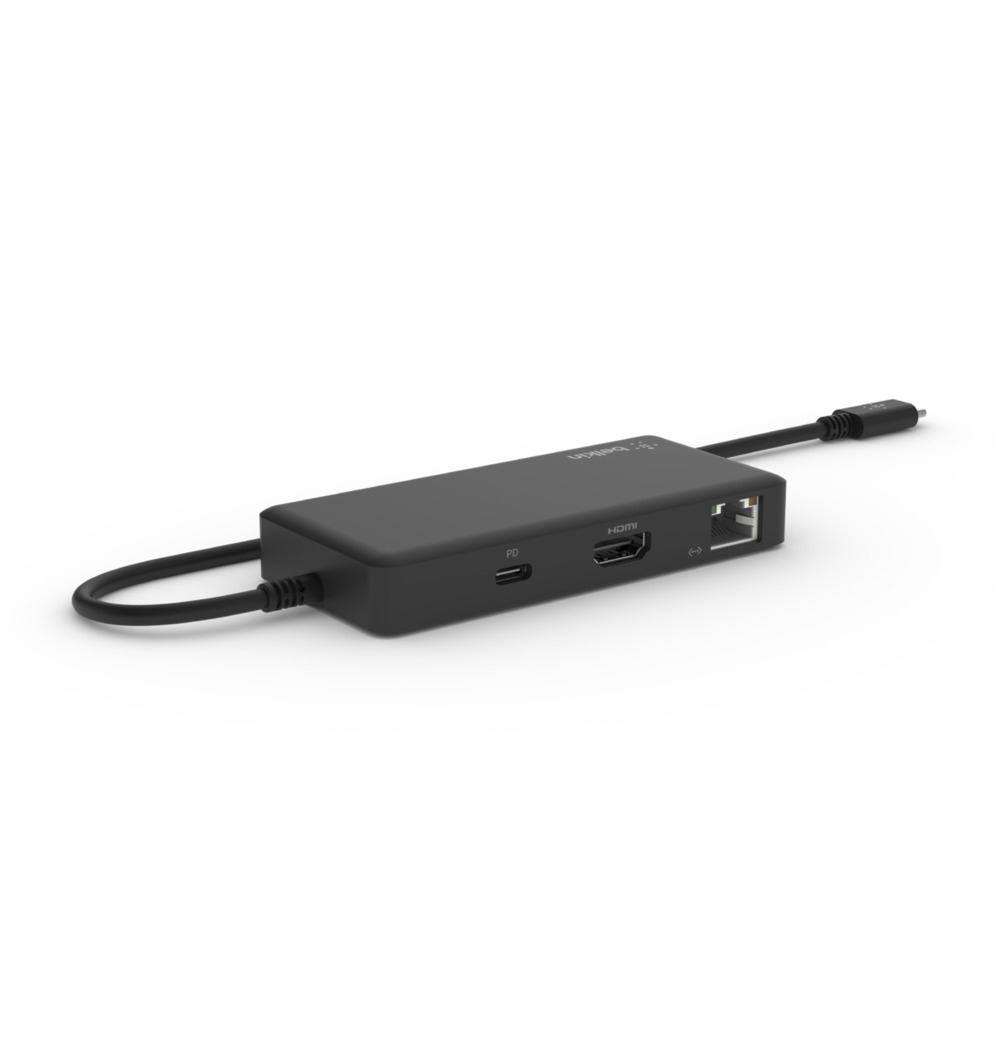 Belkin Connect USB-C Docking Station με HDMI 4K PD Ethernet Μαύρο