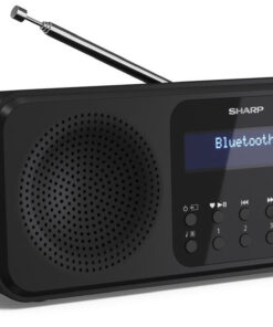 Alternative view of Sharp Tokyo Φορητό Ραδιόφωνο Επαναφορτιζόμενο DAB+ με Bluetooth και USB Μαύρο
