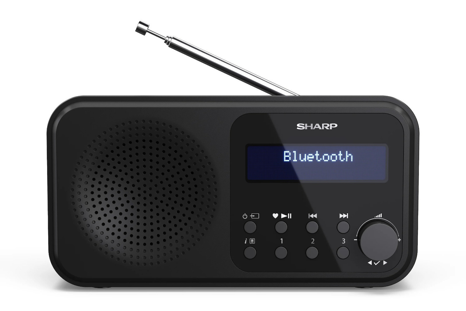 Sharp Tokyo Φορητό Ραδιόφωνο Επαναφορτιζόμενο DAB+ με Bluetooth και USB Μαύρο