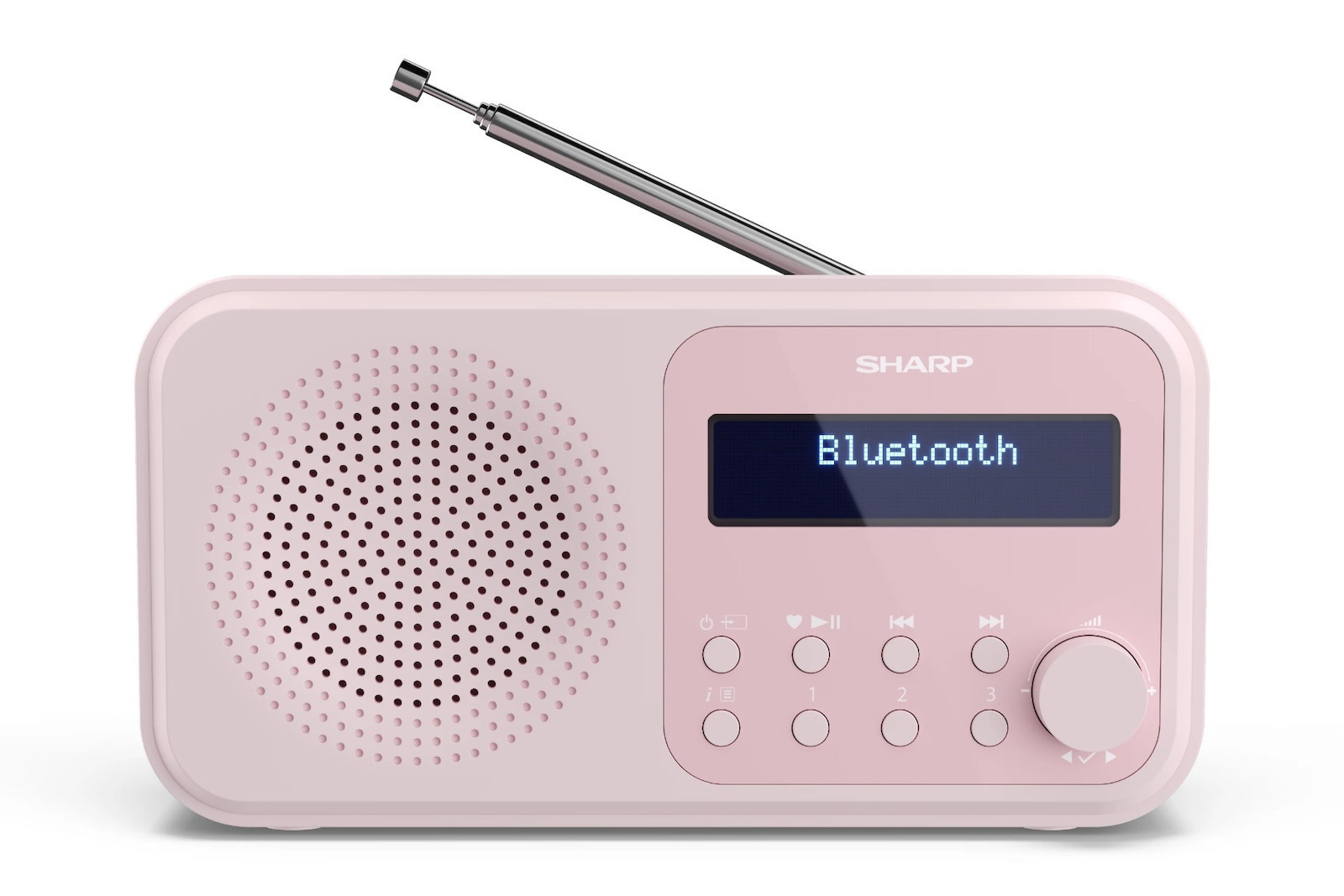 Sharp Tokyo Φορητό Ραδιόφωνο Επαναφορτιζόμενο DAB+ με Bluetooth και USB Ροζ