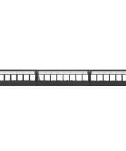Alternative view of Lanberg Patch Panel Keystone για Rack 1U 19" 24 Θυρών Μαύρο