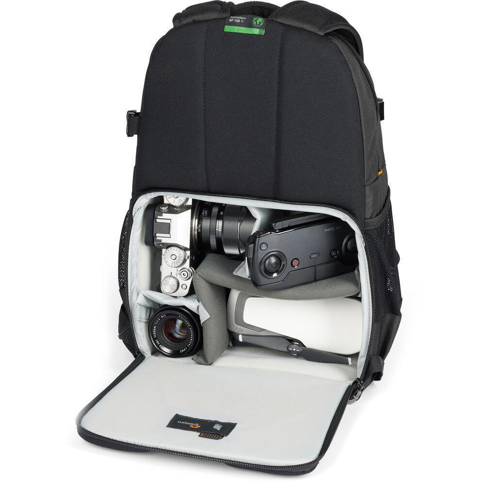 Lowepro Τσάντα Πλάτης Φωτογραφικής Μηχανής Adventura BP 150 III σε Μαύρο Χρώμα - Image 10