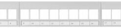 Alternative view of Lanberg Patch Panel Keystone για Rack 1U 19" 24 Θυρών Γκρι