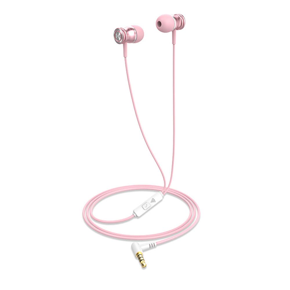Havit E303P In-ear Handsfree με Βύσμα 3.5mm Ροζ