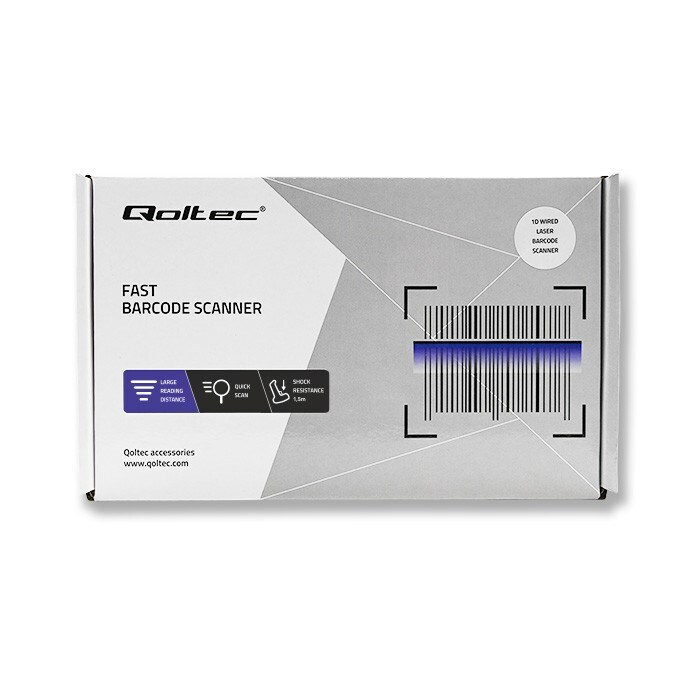 Qoltec Scanner Χειρός Ενσύρματο με Δυνατότητα Ανάγνωσης 1D Barcodes 50876 - Image 6