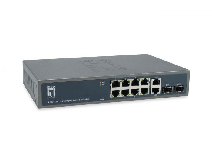Level One GEP-1221 Unmanaged L2 PoE++ - Image 2