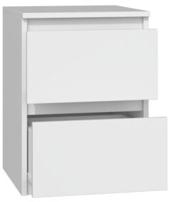 Alternative view of Κομοδίνο M2 Ξύλινο Λευκό 30x40x40cm