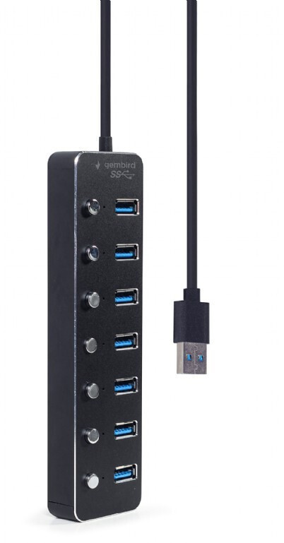 Gembird USB 3.1 Hub 7 Θυρών με σύνδεση USB-A & Θύρα Φόρτισης - Image 2