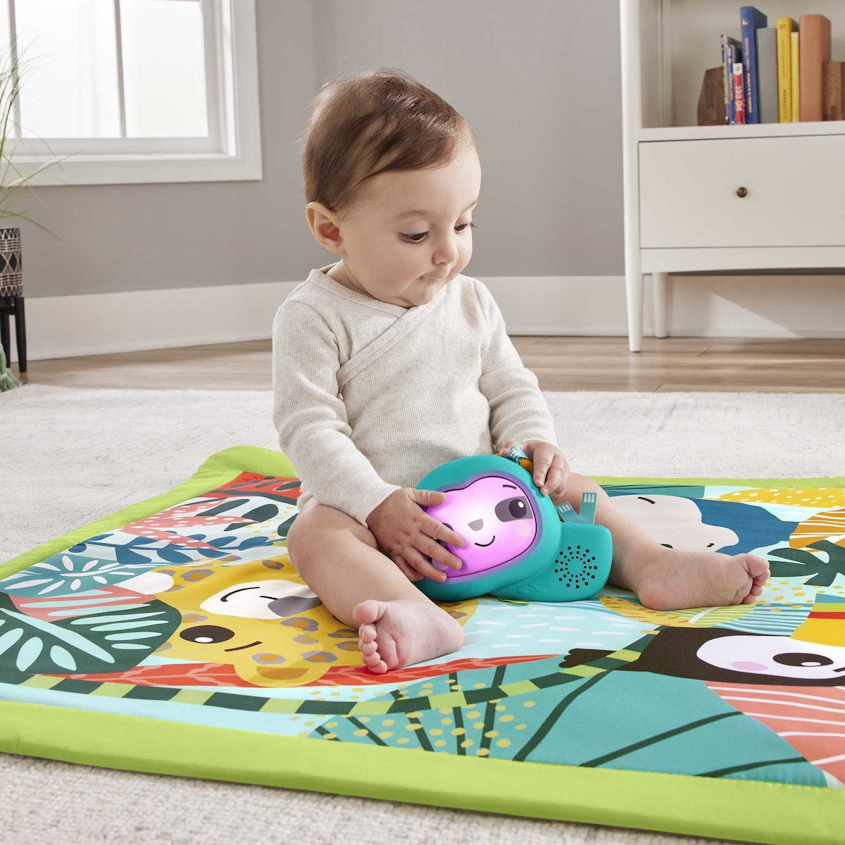 Fisher Price Γυμναστήριο Δραστηριοτήτων Rainforest με Μουσική για Νεογέννητα - Image 3