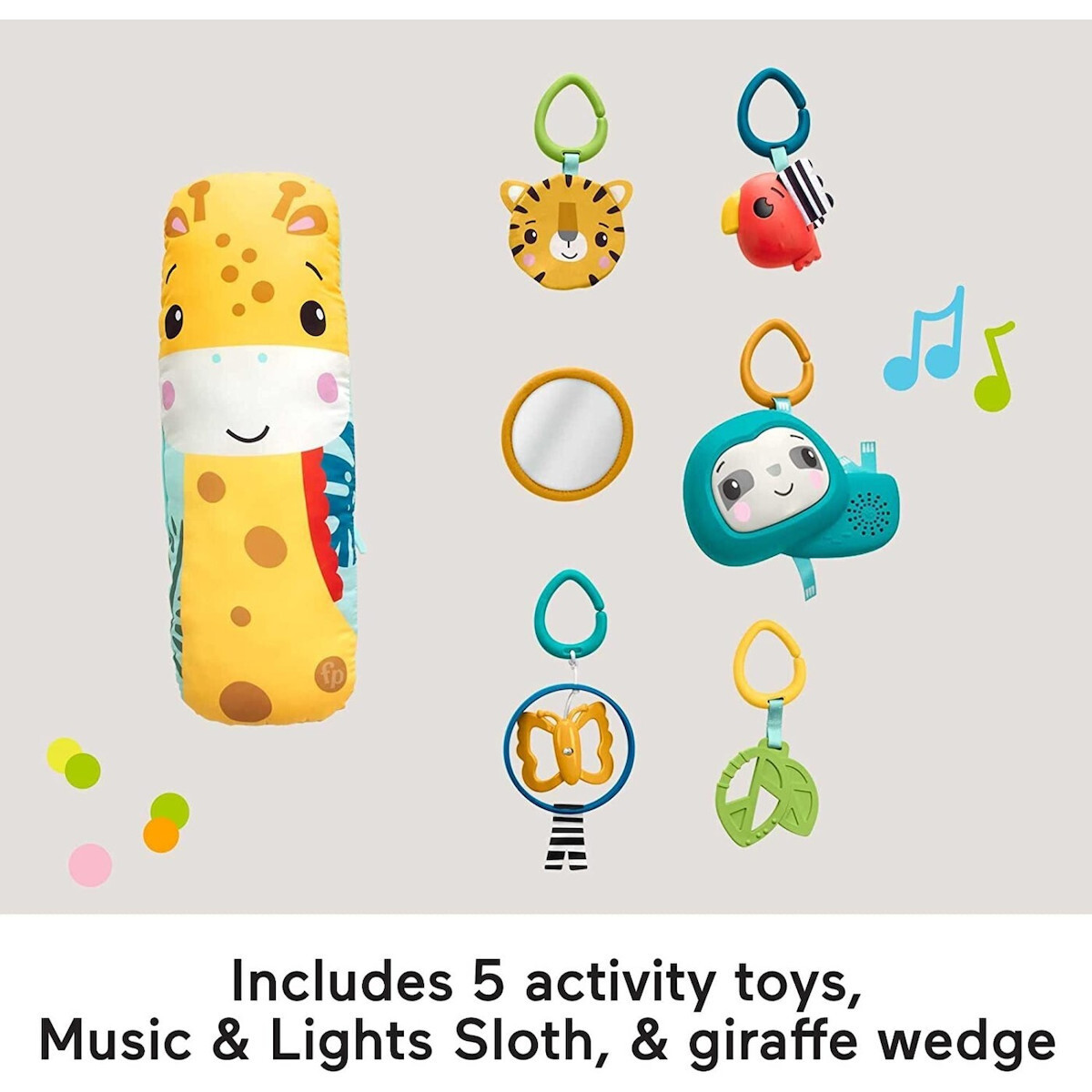 Fisher Price Γυμναστήριο Δραστηριοτήτων Rainforest με Μουσική για Νεογέννητα - Image 7