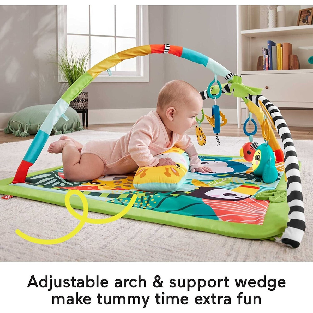 Fisher Price Γυμναστήριο Δραστηριοτήτων Rainforest με Μουσική για Νεογέννητα - Image 5