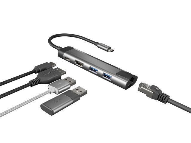 Natec Multiport Fowler Go USB-C Docking Station με HDMI Ethernet - Image 2
