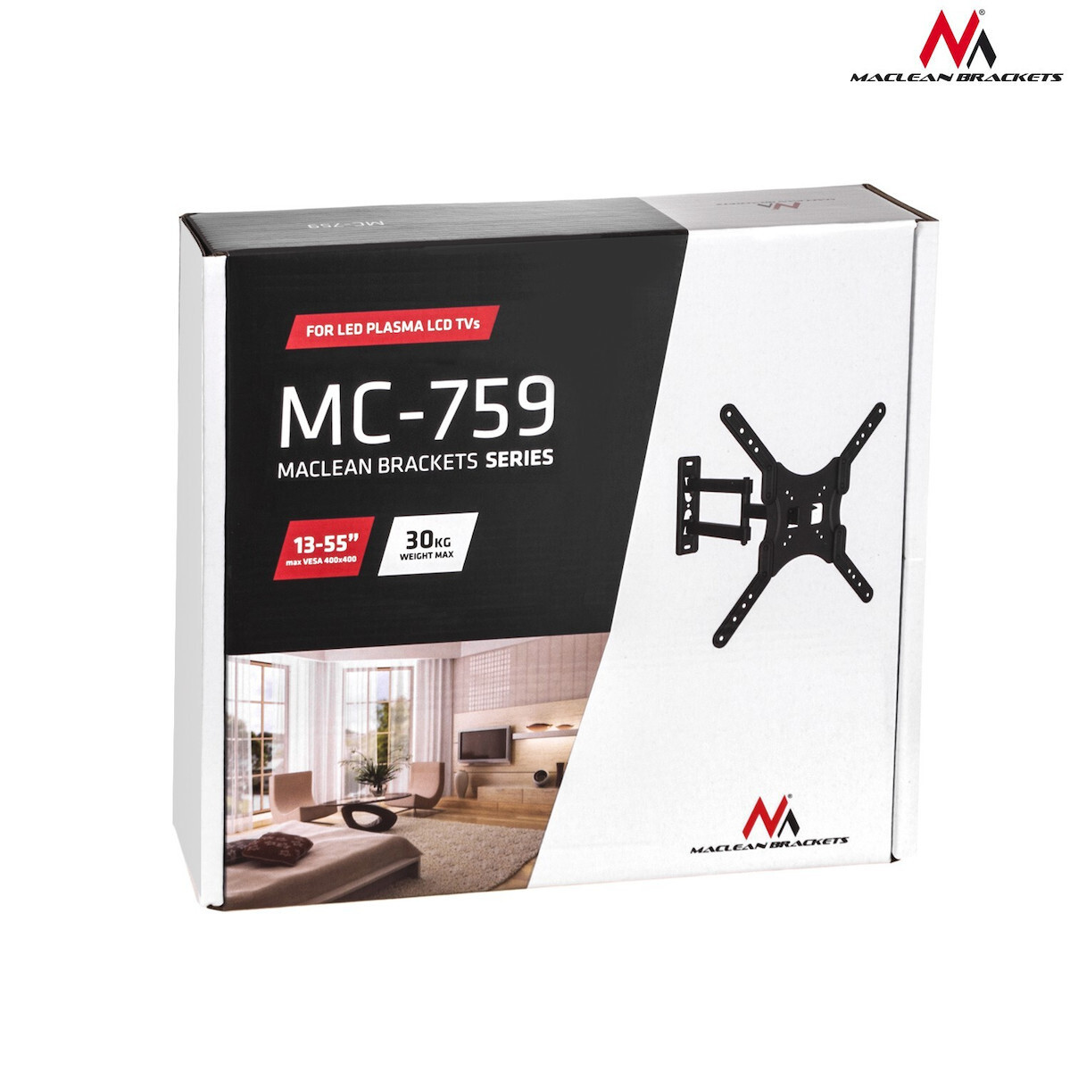 Maclean Energy MC-759 Επιτοίχια έως 55" και 30kg - Image 5