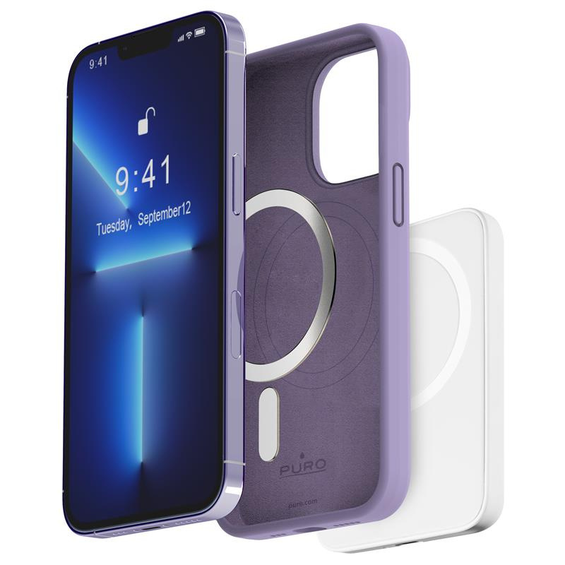 Puro Back Cover Tech Lavender (iPhone 14 Pro)