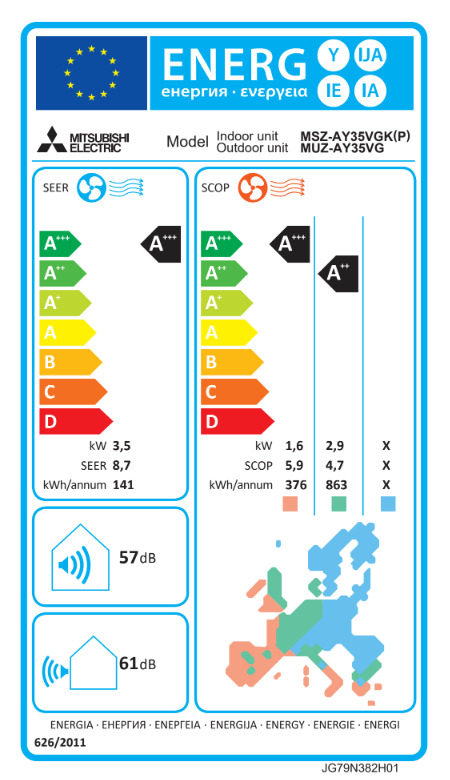 Mitsubishi Electric MSZ-AY 12000 BTU με WiFi - Image 4
