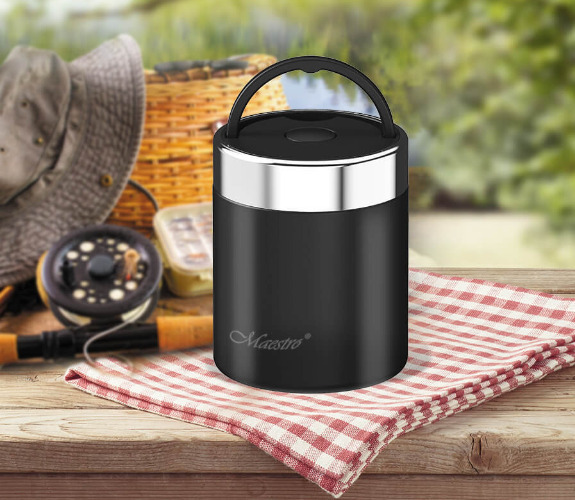 Maestro Δοχείο Φαγητού Μαύρο 500ml - Image 2