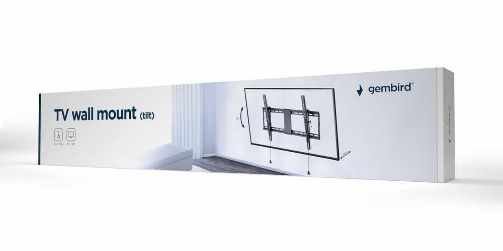 Gembird WM-80T-01 Βάση Τηλεόρασης Τοίχου έως 70kg - Image 2