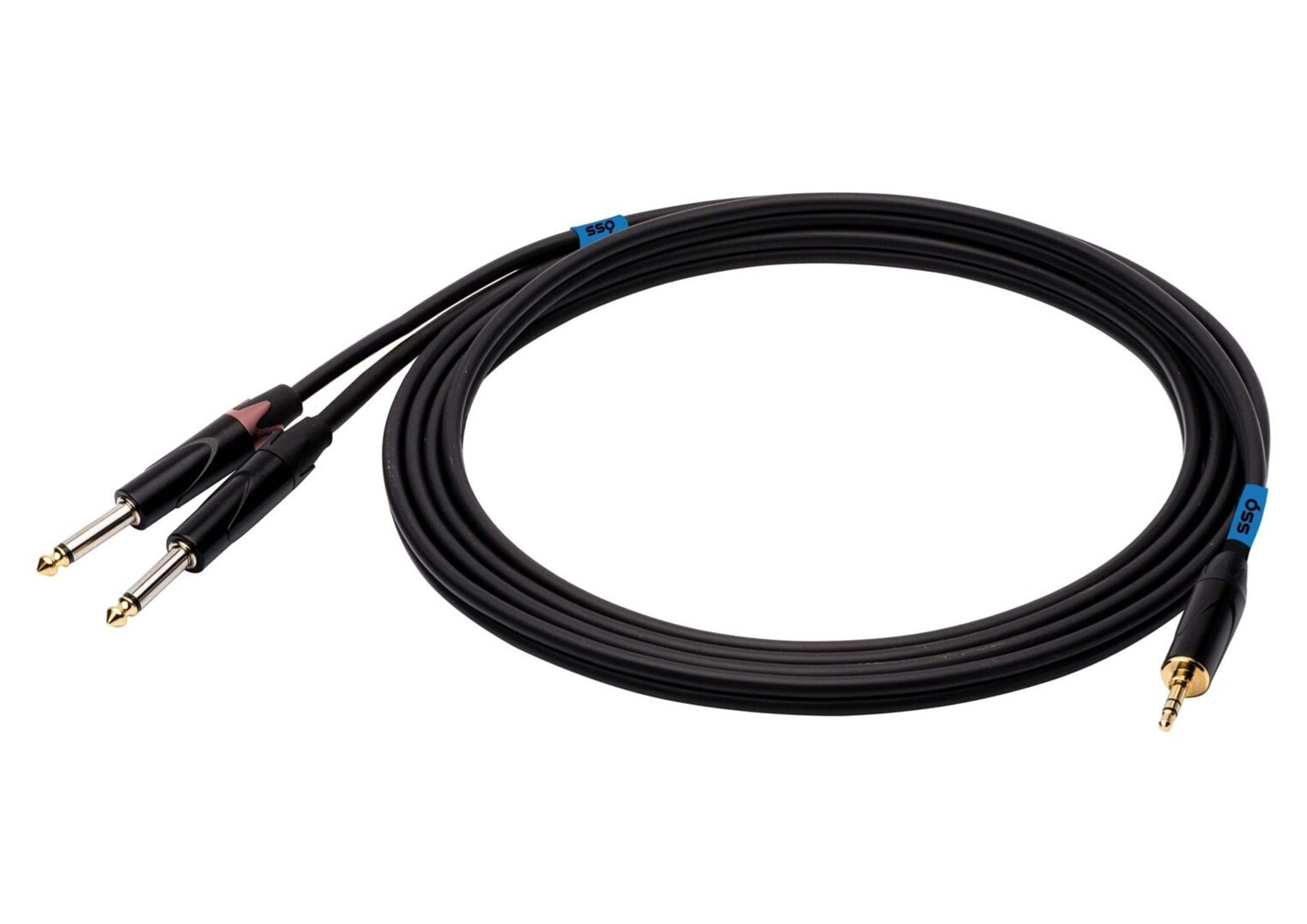 Sound Station Quality (SSQ) MIJM1 Cable 2x 6.3mm male - 3.5mm male 1m (SS-1813) - Image 2