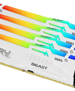 Kingston Fury Beast RGB DDR5 128GB RAM με 4x32GB Modules και Ταχύτητα 5600 για Desktop KF556C40BWAK4-128