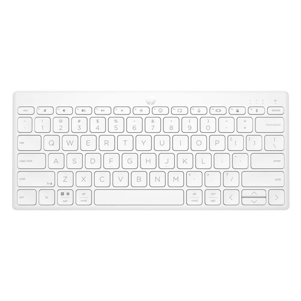 HP 350 Ασύρματο Bluetooth Πληκτρολόγιο Αγγλικό US Λευκό - Image 4