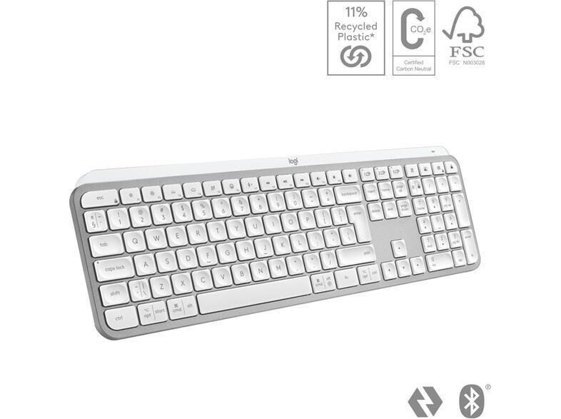 Logitech MX Keys S Ασύρματο Bluetooth Πληκτρολόγιο International English Pale Grey - Image 9
