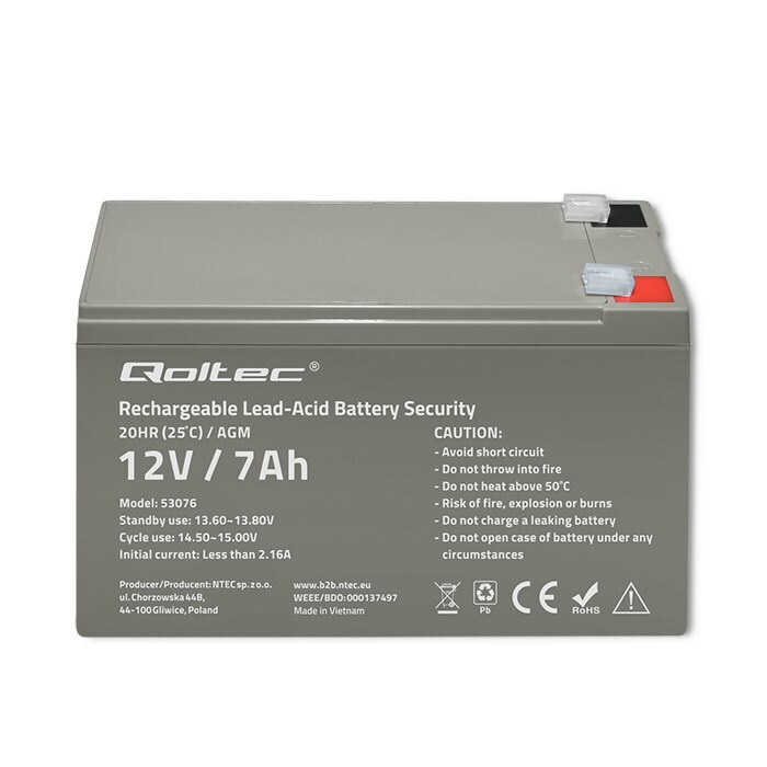 Qoltec με Χωρητικότητα 7Ah και Τάση 12V 53076 1τμχ - Image 5