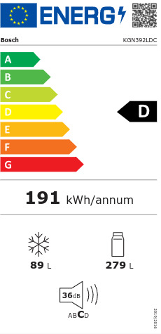 Bosch Ψυγειοκαταψύκτης 368lt Total NoFrost Inox KGN392LDC - Image 7