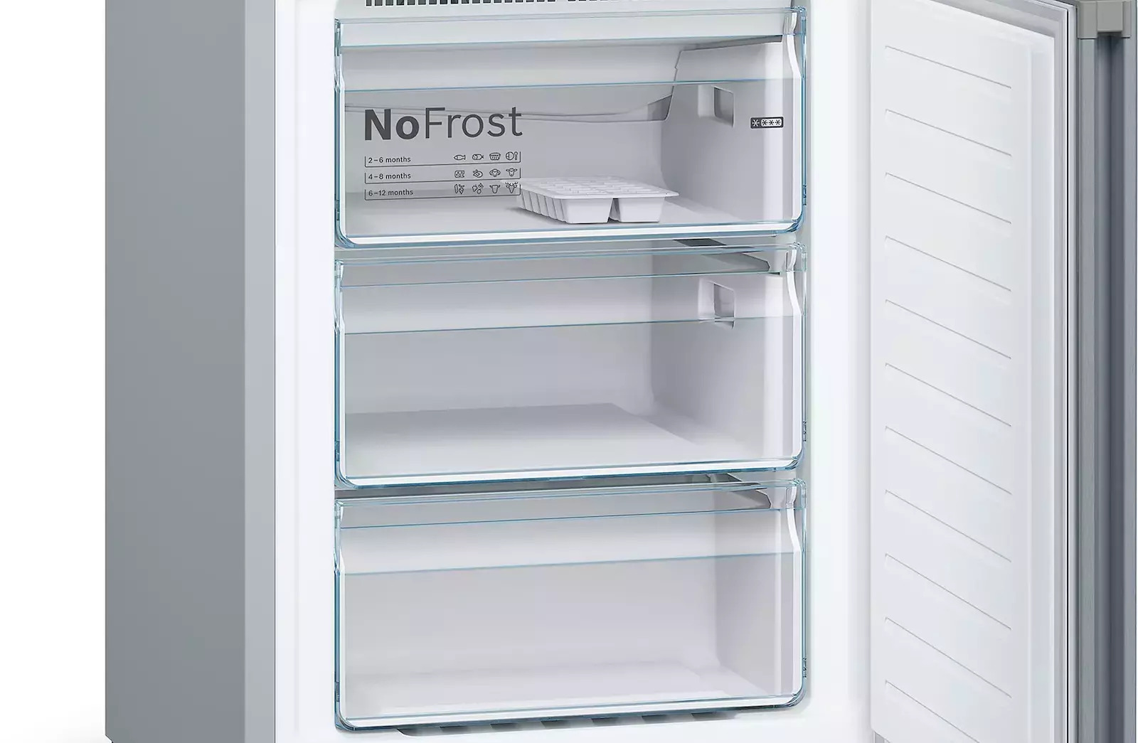 Bosch Ψυγειοκαταψύκτης 368lt Total NoFrost Inox KGN392LDC - Image 6