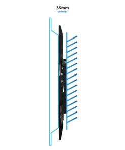 Alternative view of Esperanza ERW014 Βάση Τηλεόρασης Τοίχου έως 70" και 30kg Μαύρο