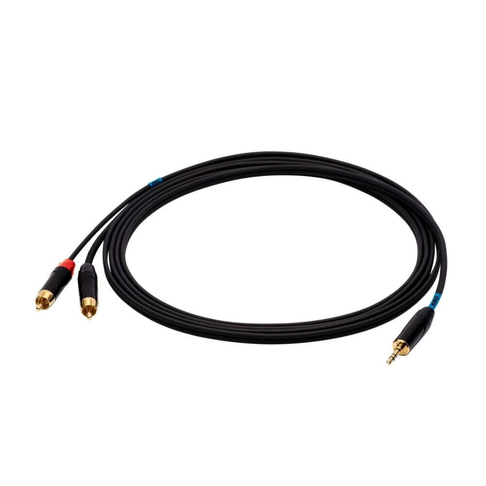 Sound Station Quality (SSQ) Καλώδιο 3.5mm male - 2x RCA male Μαύρο 1m (SS-1421) - Image 2
